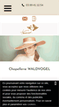 Mobile Screenshot of chapellerie-waldvogel-colmar.fr
