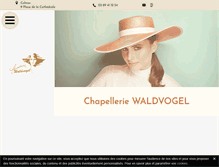Tablet Screenshot of chapellerie-waldvogel-colmar.fr
